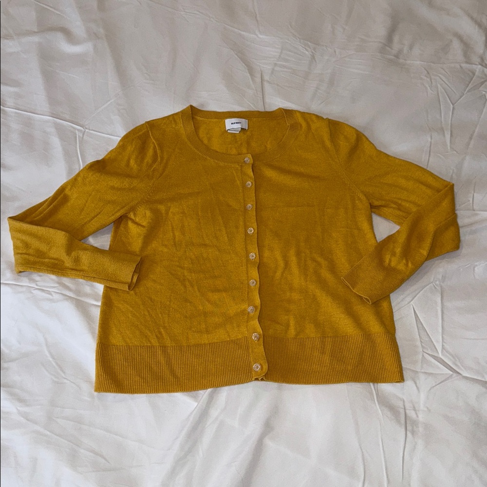 Old Navy Golden Yellow Cardigan